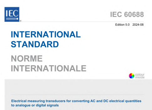 IEC 60688:2024 pdf download - Electrical measuring transducers for converting AC and DC electrical quantities to analogue or digital signals