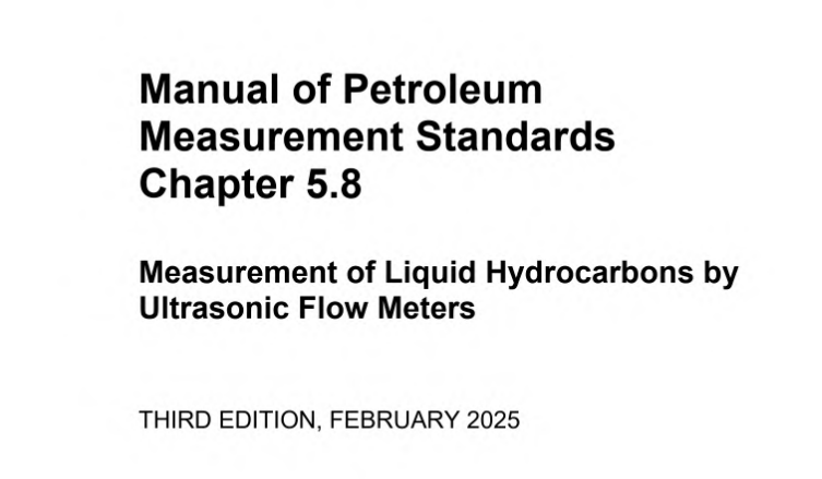 API MPMSCH 5.8:2025 pdf download - Measurement of Liquid Hydrocarbons by Ultrasonic Flow Meters