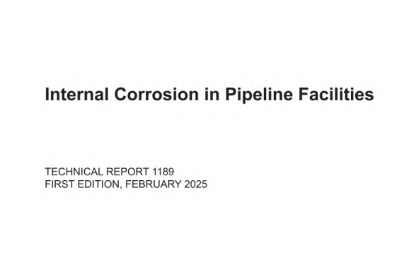 API TR 1189:2025 pdf download - Internal Corrosion in Pipeline Facilities