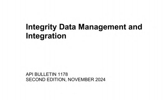 API BULL 1178:2024 pdf download - Integrity Data Management and Integration